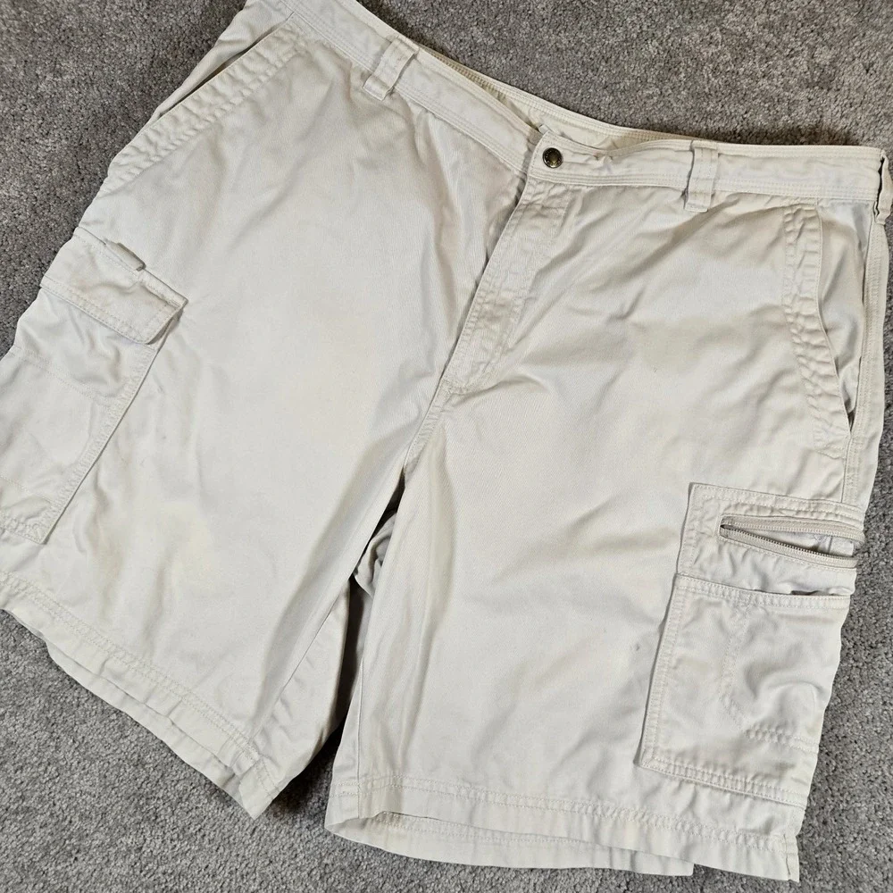 Columbia Khaki Cargo Shorts Performance Outdoor Gear Mens Size 38